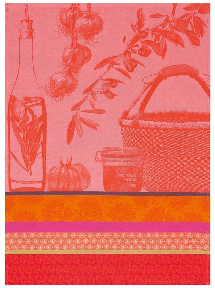Le Jacquard Fran ais Ściereczka kuchenna Saveurs de Provence Czerwona