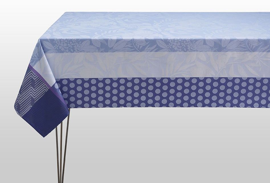 Le Jacquard Fran ais Obrus żakardowy powlekany Nature Urbaine Niebieski