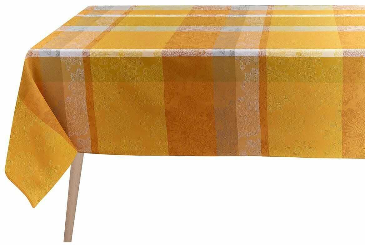 Le Jacquard Fran ais Obrus żakardowy powlekany Marie Galante Żółty