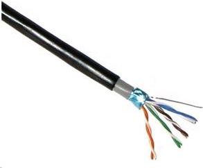 Lynx CS Kabel instalacyjny, Cat5E, drut, PVC, 305m, pe + PVC LX-SLD-FTP5E-OUTDJ-BK