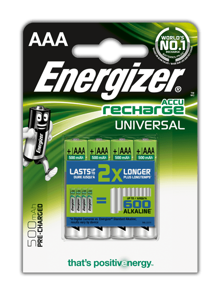 Energizer Akumulator Universal AAA / R03 500mAh 4 szt.