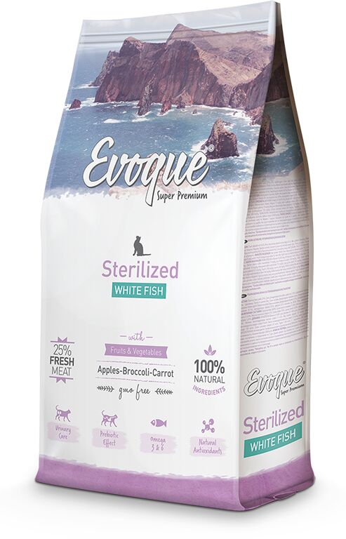 Evoque Cat Sterilised Biała Ryba Super Premium 8kg