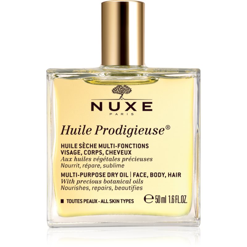 Nuxe Huile Prodigieuse multifunkcyjny suchy olejek do twarzy ciała i włosów With Precious Botanicals Oils Mineral Oil Free Silicone Free) 50 ml