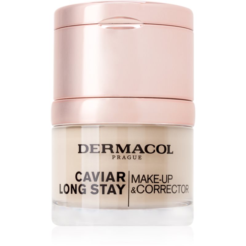 Dermacol Caviar Long Stay podkład i korektor z kawiorem odcień 1 Pale Make-up & Corrector) 30 ml