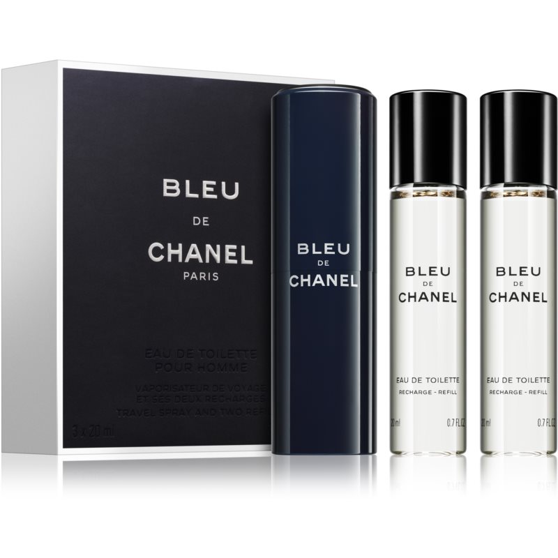 Chanel Bleu de Chanel 3x20 ml 1x napełnialny + 2x napełnienie woda toaletowa