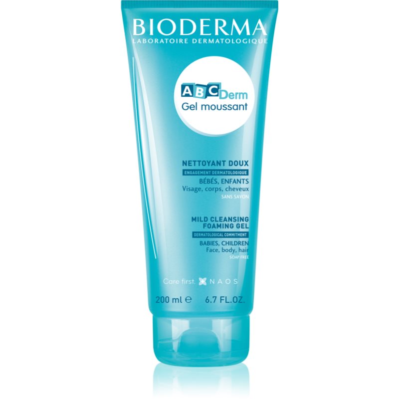 Bioderma Moussant łagodny żel myjący do włosów i ciała  dla dzieci 200ml