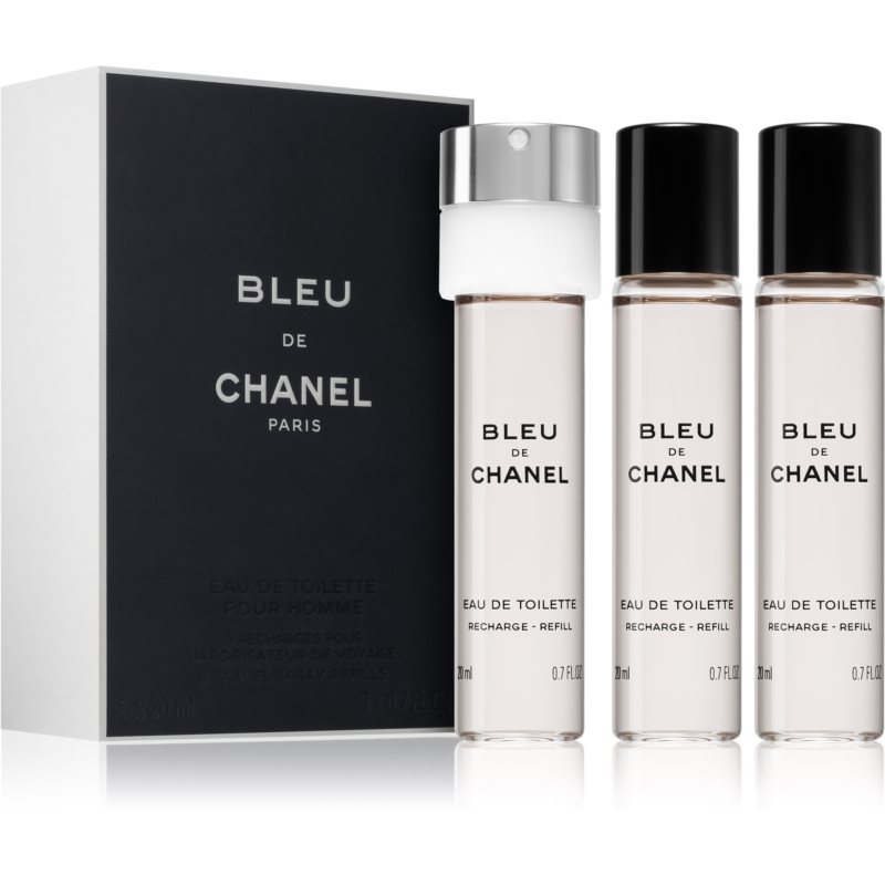 Chanel Bleu de Pour Homme, woda toaletowa z wymiennymi wkładami, 3x20 ml