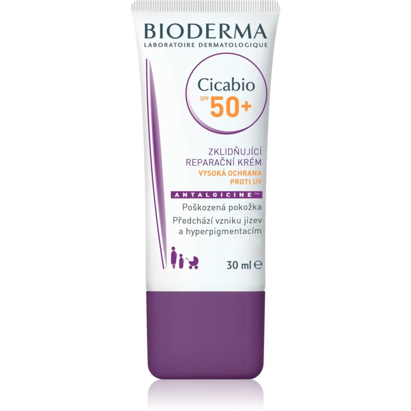 Bioderma cicabio spf50+ krem łagodząco odbudowujący 30 ml