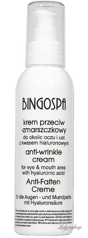 BingoSpa Przeciwzmarszczkowy krem SPA z kwasem hialuronowym - 150g BINPSK15