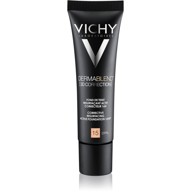 Vichy Dermablend 3D Correction podkład korygująco-wygładzający SPF 25 odcień 15 Opal Corective Resurfacing Active Foundation 16 hr 30 ml