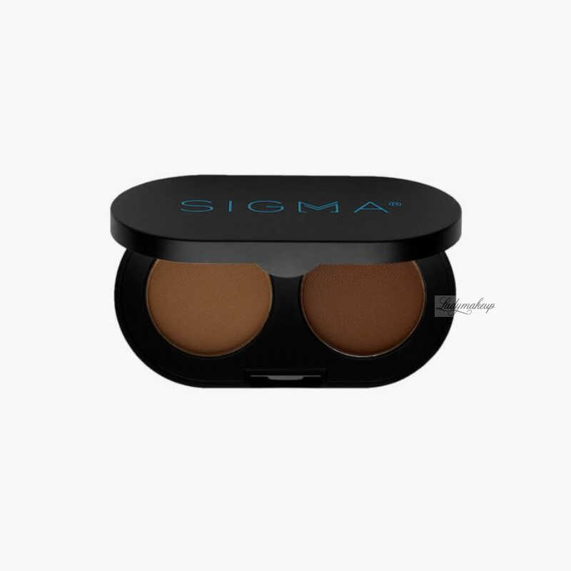 Sigma - COLOR + SHAPE BROW POWDER DUO - Zestaw 2 pudrów do brwi - MEDIUM