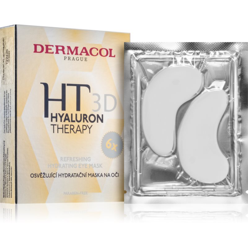 Dermacol Dermacol 3D Hyaluron Therapy Refreshing Eye Mask krem pod oczy 36 g dla kobiet
