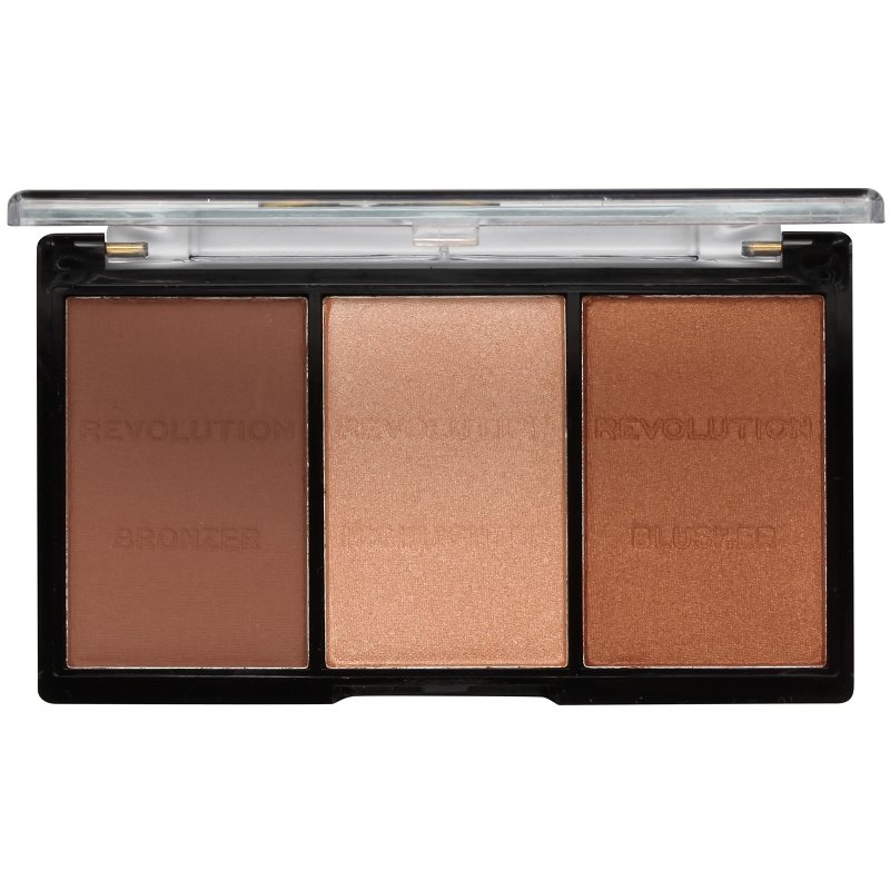 Makeup Revolution Ultra Sculp & Contour Zestaw do korygowania twarzy Kit Light-Medium C04 11g Z oficjalnej polskiej dystrybucji