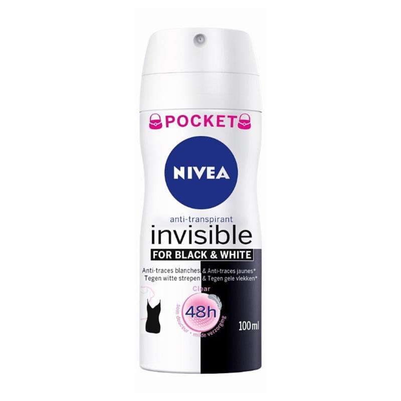 Nivea Invisible For Black & White Clear 48h antyperspirant 100ml