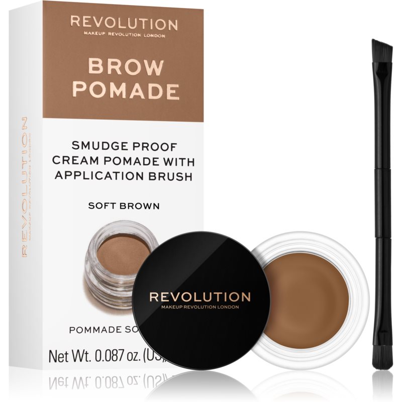 Makeup Revolution Makeup Revolution Brow Pomade pomada do brwi Soft Brown 2,5g