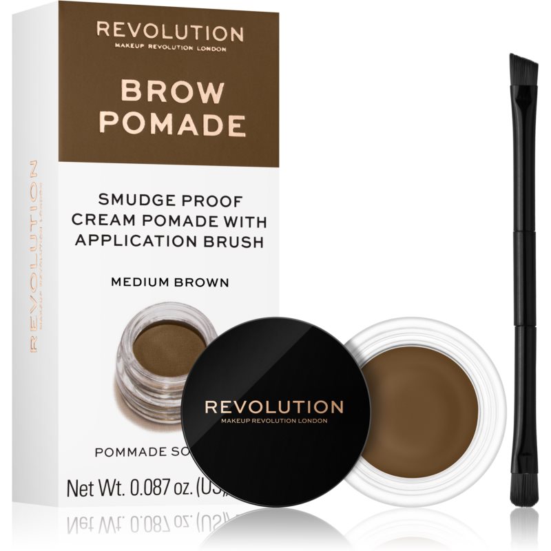Makeup Revolution Makeup Revolution Brow Pomade pomada do brwi Medium Brown 2,5g