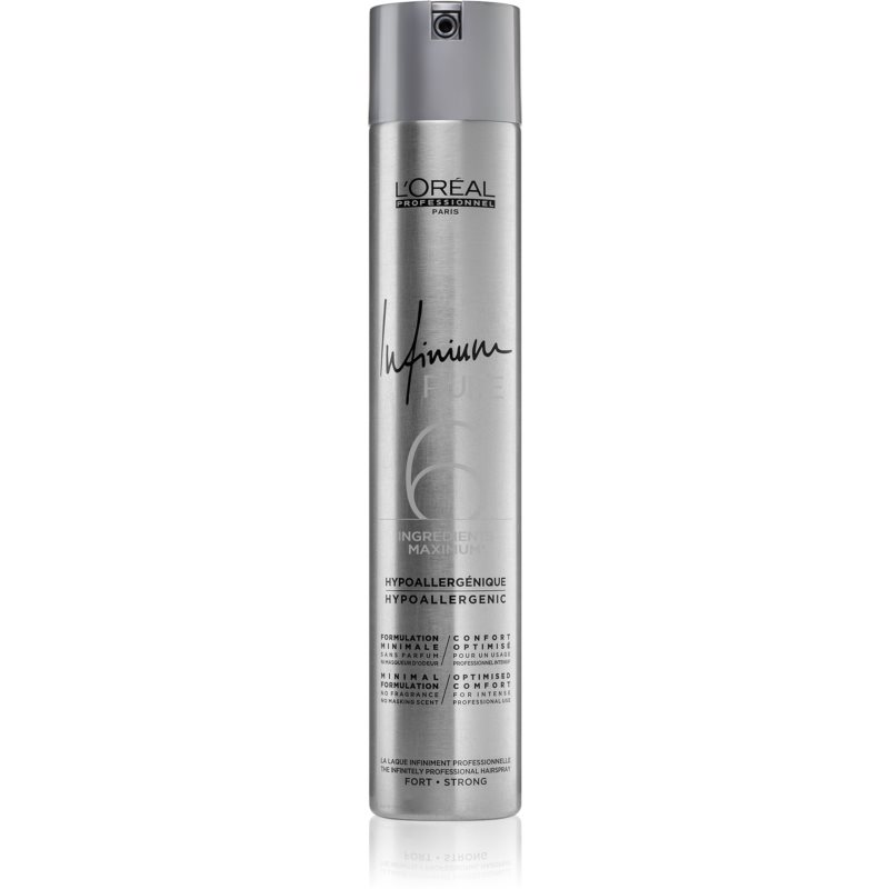Loreal l Infinium Pure Strong 6 Bezzapachowy lakier do włosów 500ml
