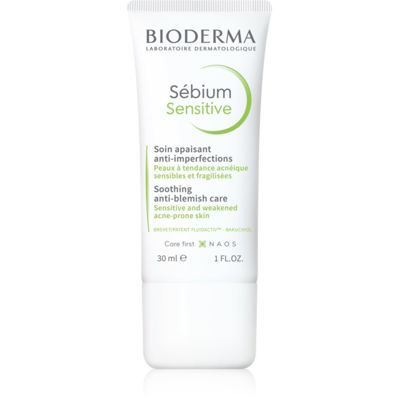 Bioderma SEBIUM SENSITIVE Łagodzący krem wspomagający leczenie skóry trądzikowej 30 ml 7071109