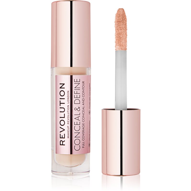Makeup Revolution CONCEAL & DEFINE CONCEALER - Korektor w płynie - C6 MAKDKPL-WPL-04
