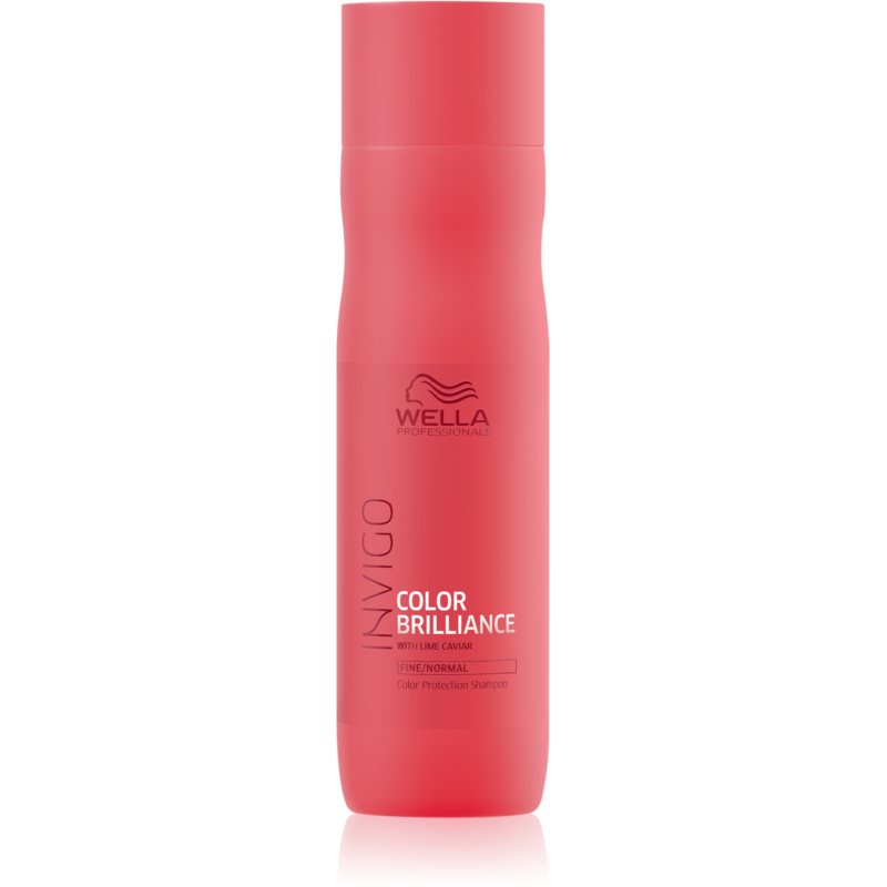 Wella wzmagające Color Brilliance Protection Shampoo 250 ML szampon dla barwione, ciekawy & wspierające przejawianie włosów normalnych