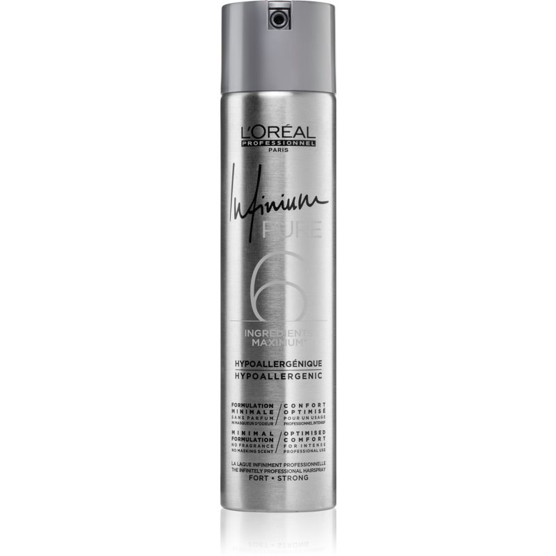 Loreal Professionnel Professionnel Infinium Pure hypoalergiczny lakier do włosów mocno utrwalający bezzapachowy 300 ml