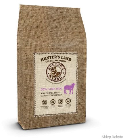 HUNTER''S LAND MINI Grain Free 50% Lamb 12kg