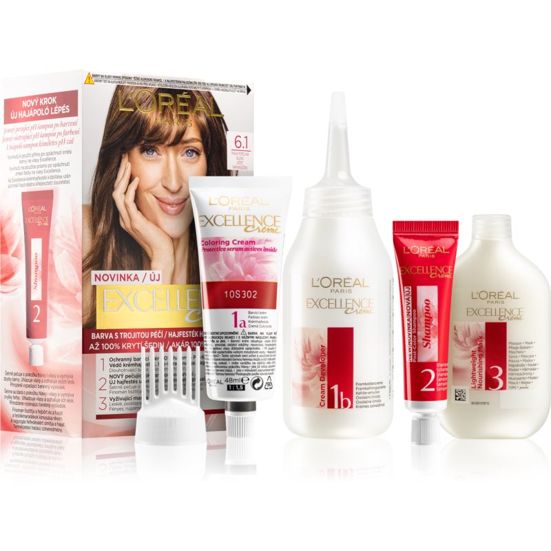 Loreal Paris Paris Excellence Creme farba do włosów odcień 6.1