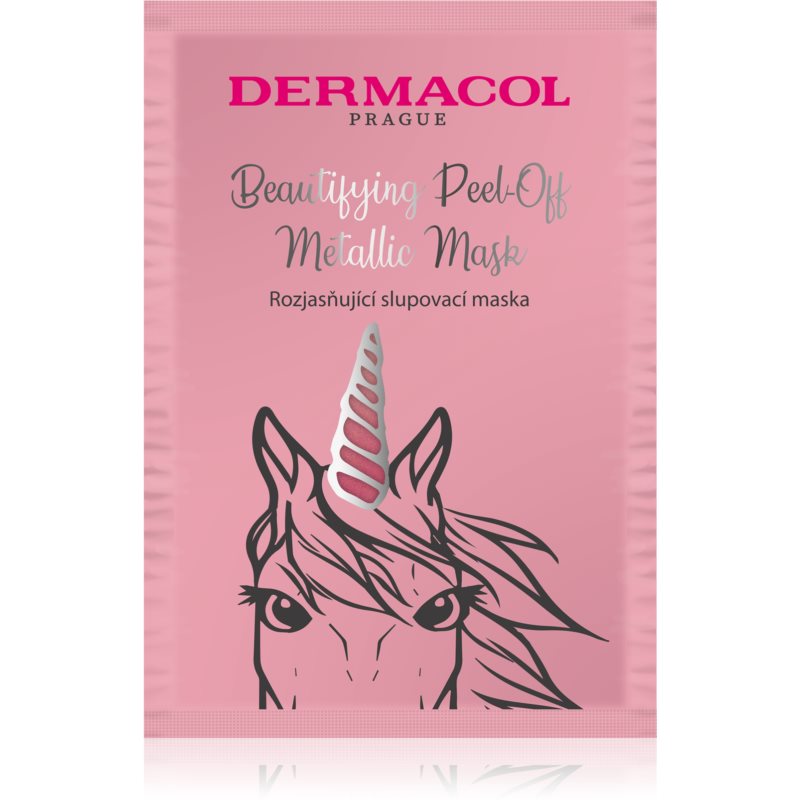 Dermacol Beautifying Peel-Off Metallic Mask maska złuszczająca rozjaśniający