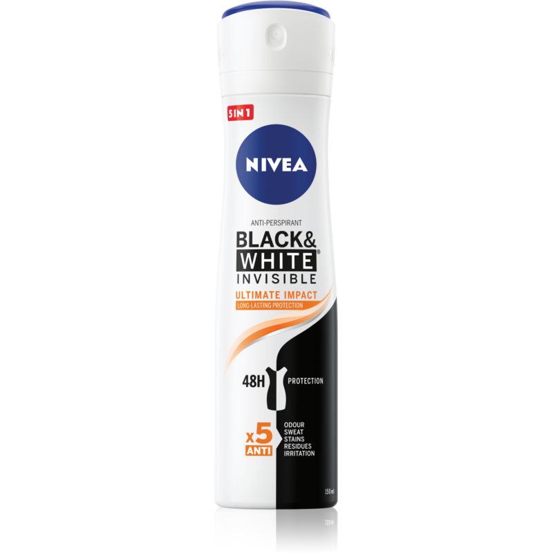 Nivea black&white invisible ultimate impact w sprayu 150 ml