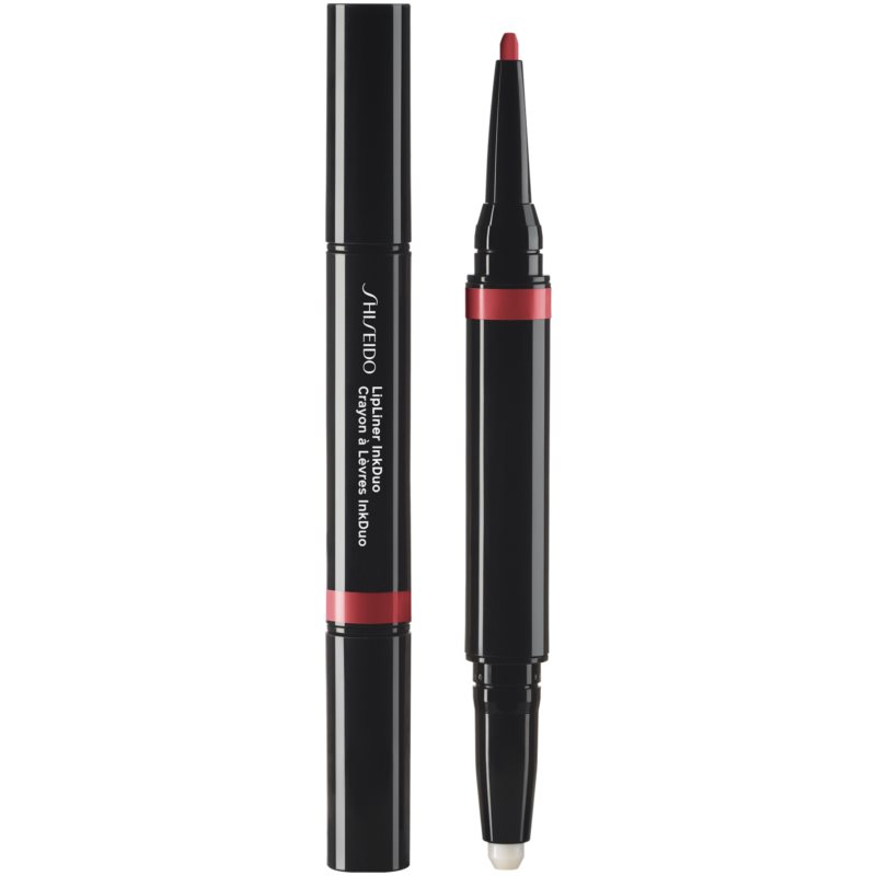 Shiseido LipLiner InkDuo szminka i konturówka do ust z balsamem odcień 09 Scarlet 1,1 g