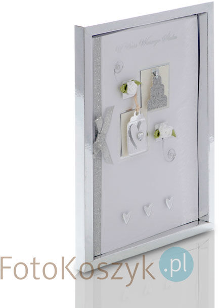 Karnet Życzenia Ślubne w Pudełeczku (tort)