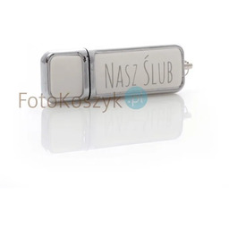 Pendrive Nasz Ślub MG-USB 2.0 biała skóra (8GB) MG PDs10-8GB biały NŚ