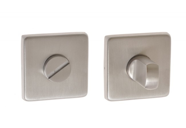 Tarczka kwadratowa WC stal nierdzewna do klamek Q-Tube, X-Tube, L-Tube