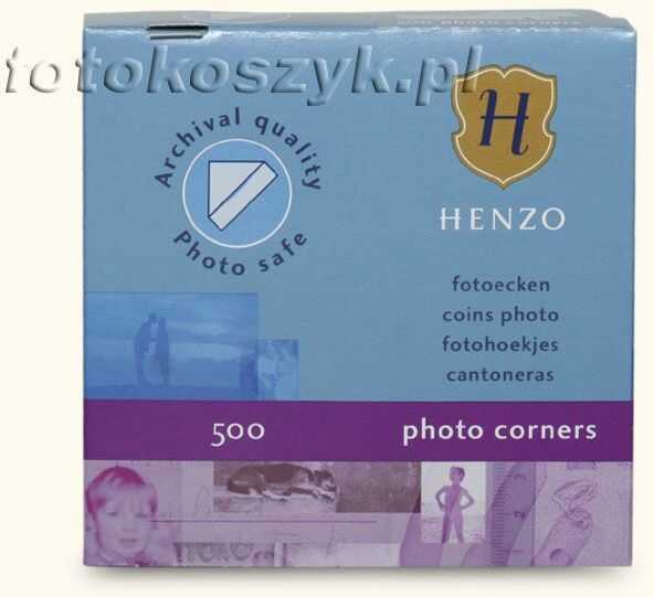 Fotonarożniki do wklejania zdjęć Henzo przeźroczyste (500 szt.)