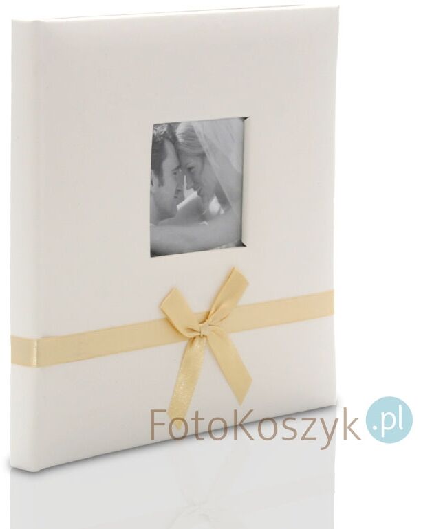 Ślubny album w pudełku Bekri Krem (tradycyjny 60 czarnych stron)