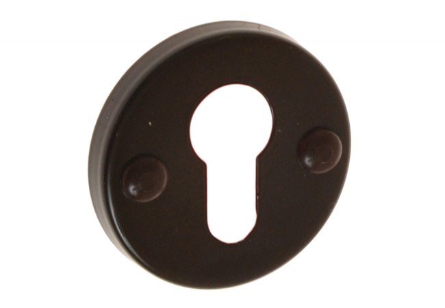 Szyld okrągły brązowy na wkład(kpl.)