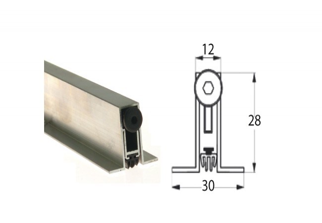 Listwa opadająca ALETTE A 830 mm z podporą