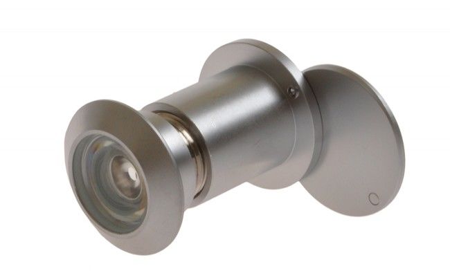 Wizjer drzwiowy fi 27 40-70 mm chrom-satyna kąt widzenia 180 stopni