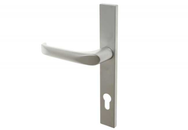 Klamka FAM 15437 72/240/32 chrom matowy prawa (2 śruby)