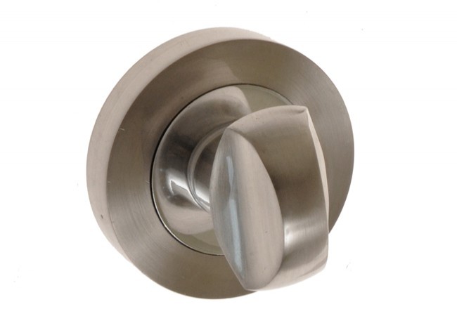 Szyld drzwiowy WC nikiel/chrom (KORA, OLIVIA)