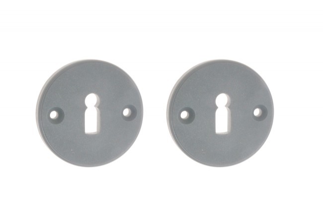 Szyld okrągły tworzywo klucz szary