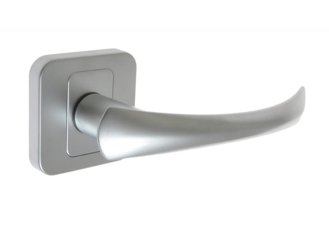 Klamka FENIKS z szyldem kwadratowym chrom matowy T-701-120 G6