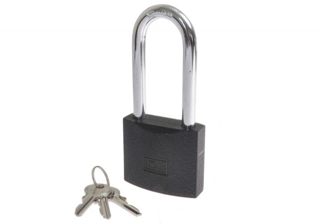 Kłódka żeliwna KSS61 zatrzaskowa pałąk h=78 mm