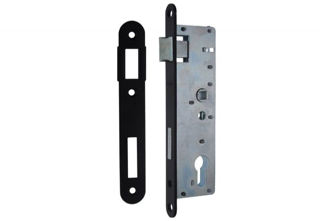 Zamek wpuszczany wąski 72/34 na wkład lewy (kpl.)