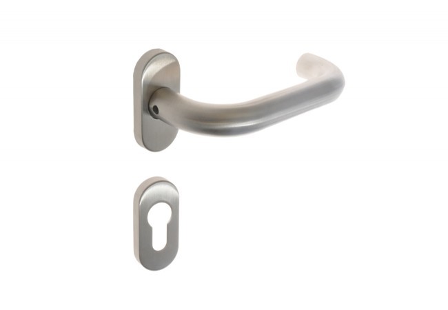 Klamka DORMA PURE 8100/6621/6679 lewa p.poż szyld owalny (połówka)