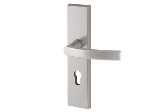 Klamka Axa ODIN 92 WB klasa 3, kolor F1 - srebrny (grubość drzwi 74-83 mm)