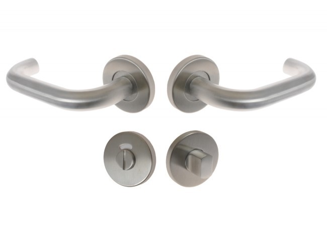 Klamka DORMA PURE 8100/6501/7122 p.poz. szyld okrągły WC znacznik, kwadrat 8 mm