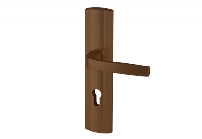 Klamka AXA PRESTIGE 72 WB klasa 3, kolor F4 - stare złoto (grubość drzwi 74-83 mm)