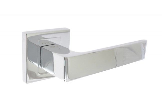 Klamka INFINITY APOLLO z rozetą kwadratową chrom (KAO 700)