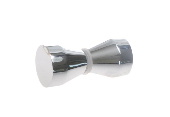Gałka do drzwi szklanych stożkowa TD-A20 30x30 mm 8-12 mm mosiężno-chromowana
